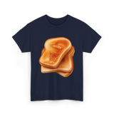 Bread Toast Food Toasting T-Shirt - Navy