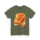 Bread Toast Food Toasting T-Shirt - Military Green