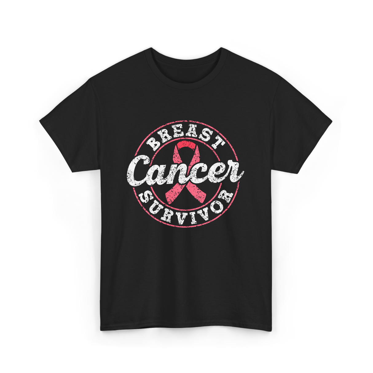 Breast Cancer Survivor Awareness Survivor T-Shirt - Black