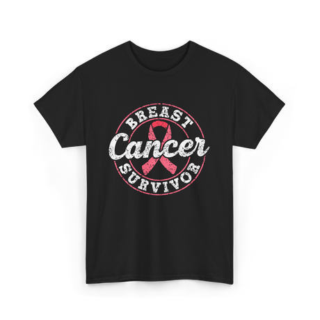 Breast Cancer Survivor Awareness Survivor T-Shirt - Black