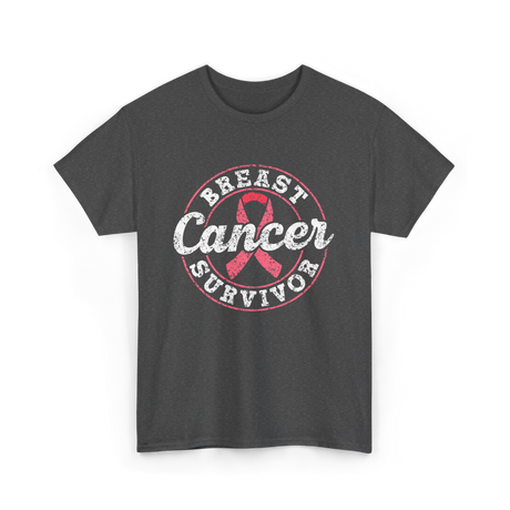 Breast Cancer Survivor Awareness Survivor T-Shirt - Dark Heather