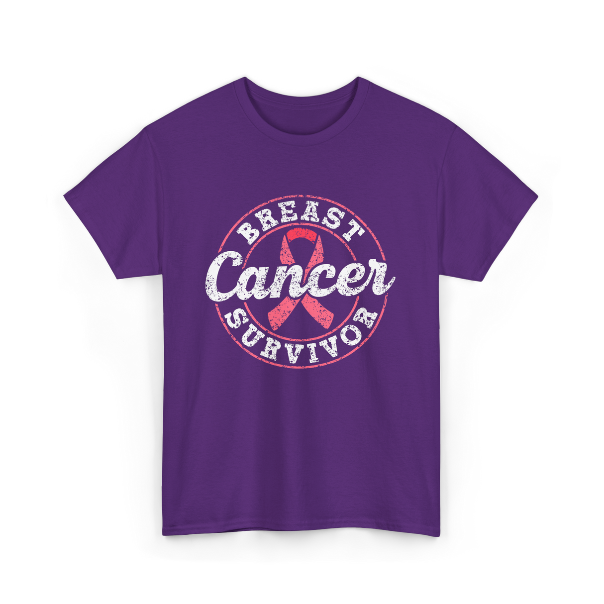 Breast Cancer Survivor Awareness Survivor T-Shirt - Purple