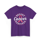 Breast Cancer Survivor Awareness Survivor T-Shirt - Purple