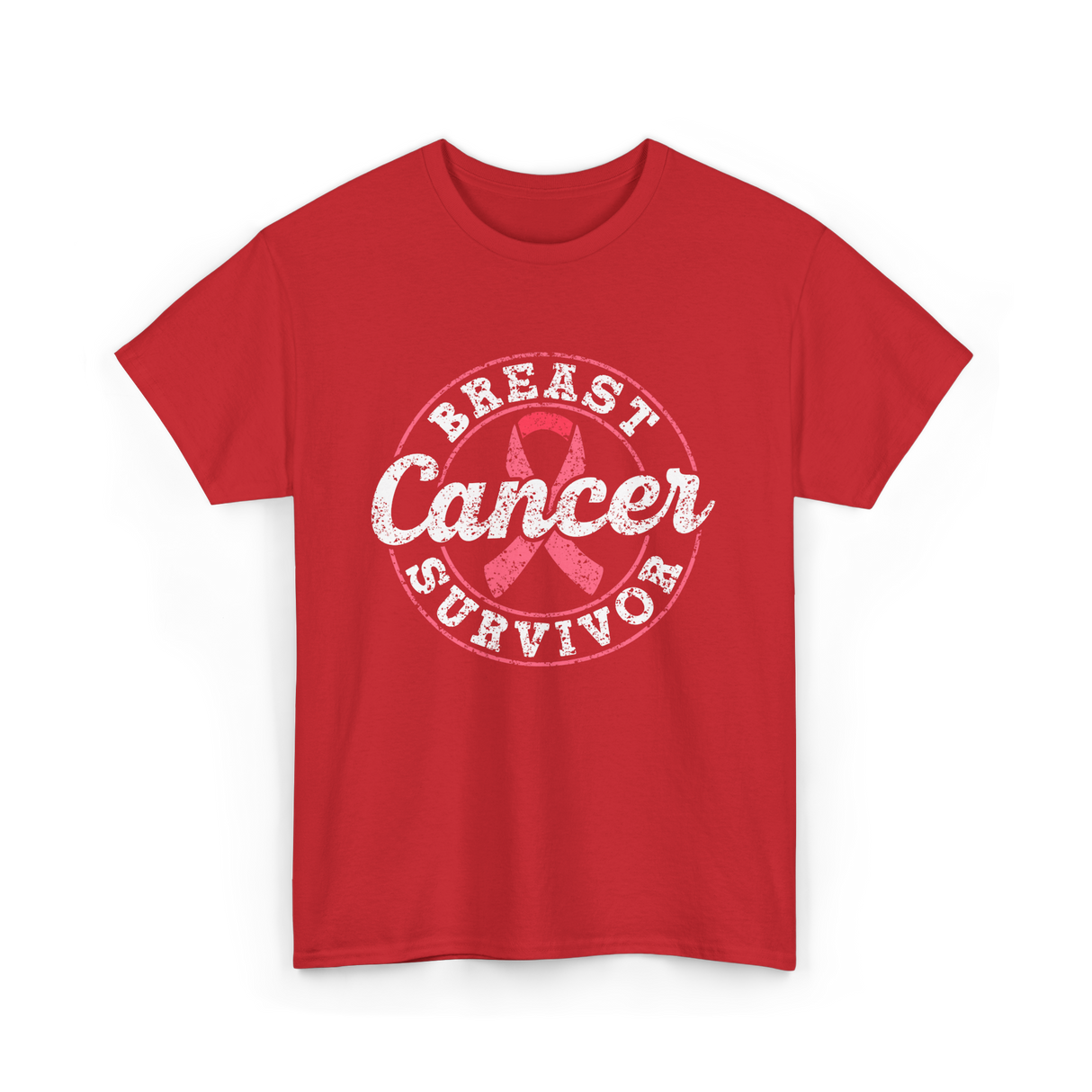 Breast Cancer Survivor Awareness Survivor T-Shirt - Red