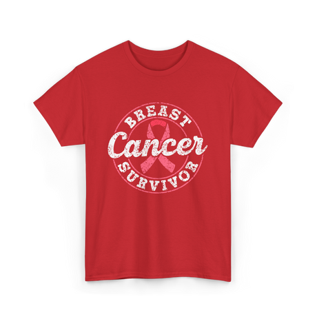 Breast Cancer Survivor Awareness Survivor T-Shirt - Red