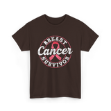 Breast Cancer Survivor Awareness Survivor T-Shirt - Dark Chocolate