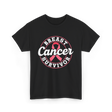 Breast Cancer Survivor Awareness T-Shirt - Black