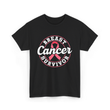 Breast Cancer Survivor Awareness T-Shirt - Black