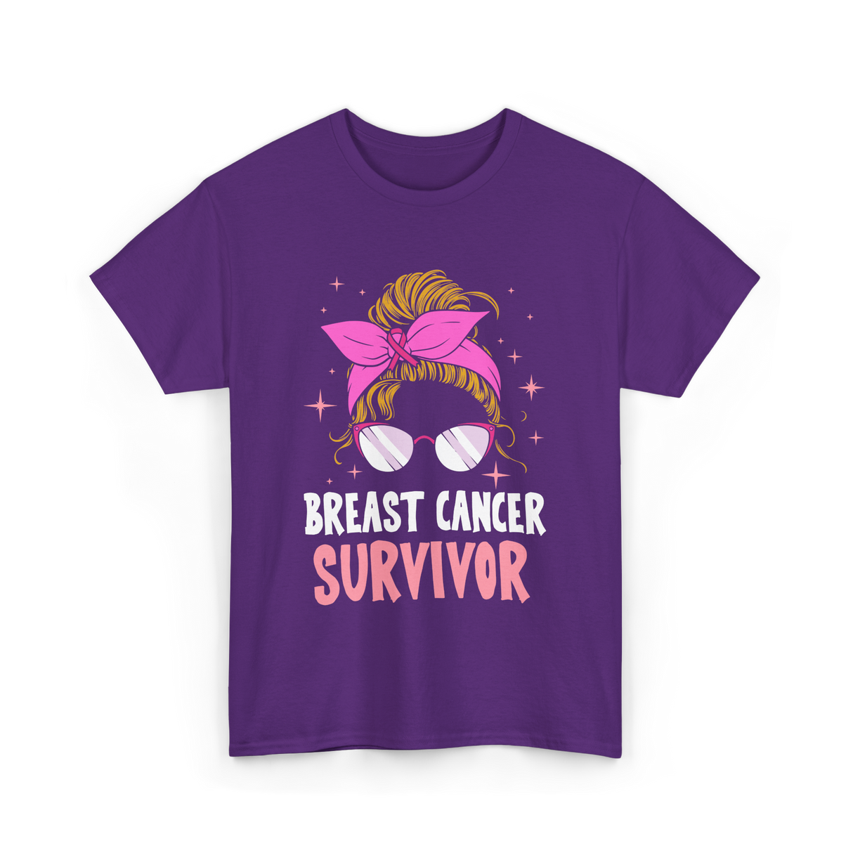 Breast Cancer Survivor Awareness T-Shirt - Purple