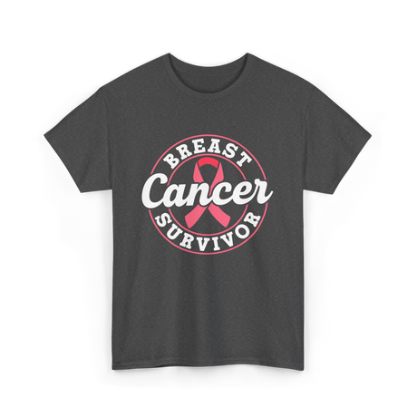 Breast Cancer Survivor Awareness T-Shirt - Dark Heather