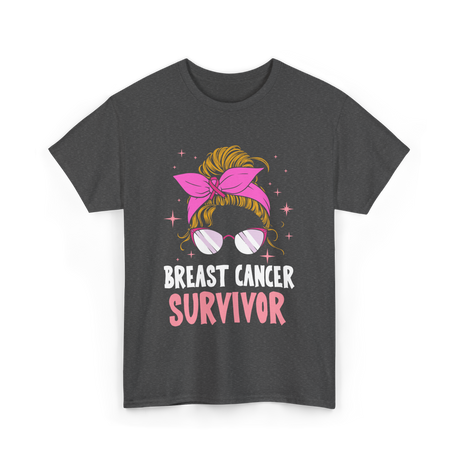 Breast Cancer Survivor Awareness T-Shirt - Dark Heather