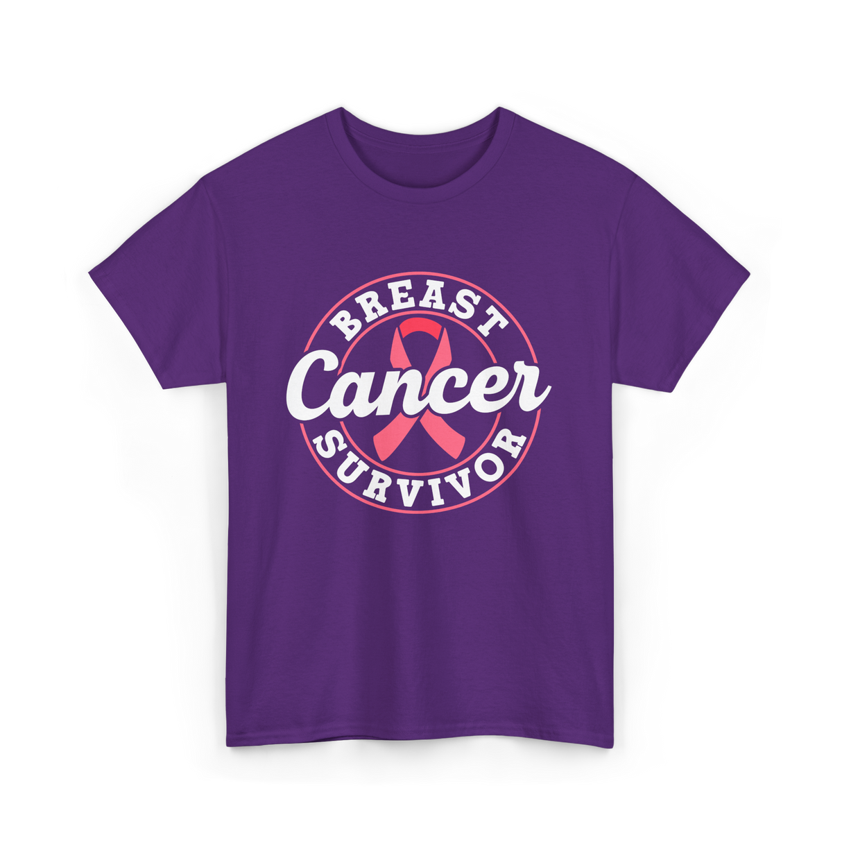 Breast Cancer Survivor Awareness T-Shirt - Purple