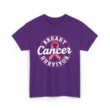 Breast Cancer Survivor Awareness T-Shirt - Purple