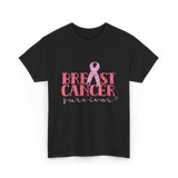 Breast Cancer Survivor Awareness T-Shirt - Black