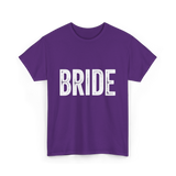 Bride Bridal Wedding T-Shirt - Purple