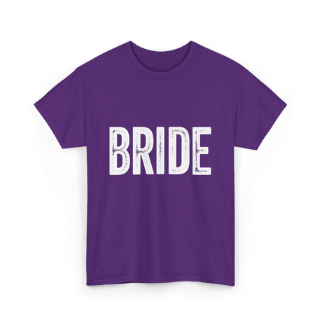 Bride Bridal Wedding T-Shirt - Purple