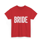 Bride Bridal Wedding T-Shirt - Red