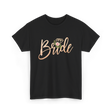 Bride Floral Wedding T-Shirt - Black