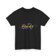 Bride Rainbow Pride T-Shirt - Black