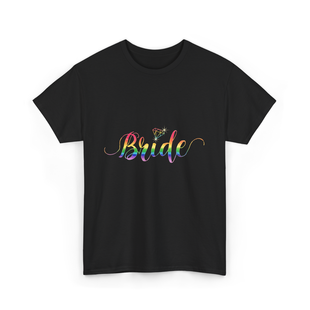 Bride Rainbow Pride T-Shirt - Black