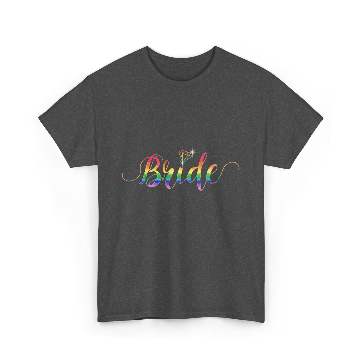 Bride Rainbow Pride T-Shirt - Dark Heather