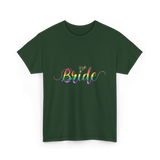 Bride Rainbow Pride T-Shirt - Forest Green