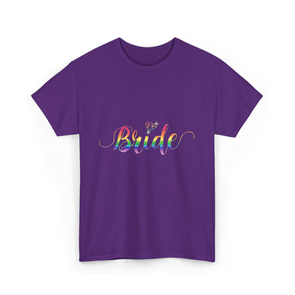 Bride Rainbow Pride T-Shirt - Purple