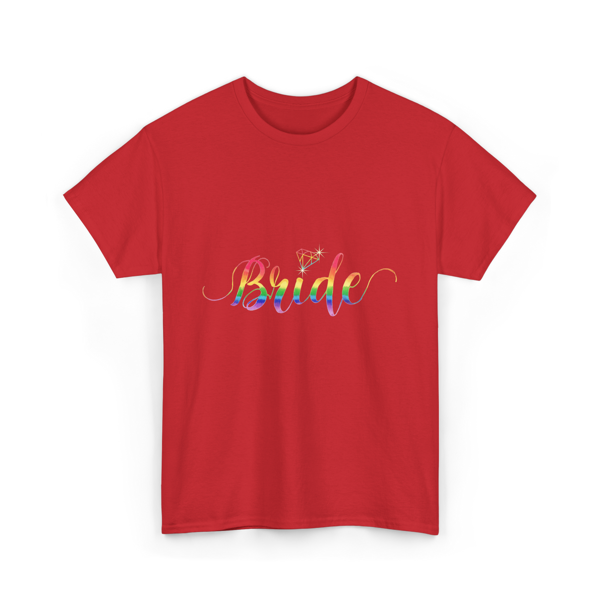 Bride Rainbow Pride T-Shirt - Red