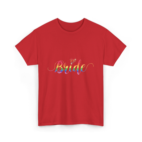 Bride Rainbow Pride T-Shirt - Red