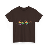 Bride Rainbow Pride T-Shirt - Dark Chocolate