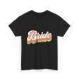 Bride Retro Wedding Bride T-Shirt - Black