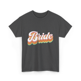 Bride Retro Wedding Bride T-Shirt - Dark Heather