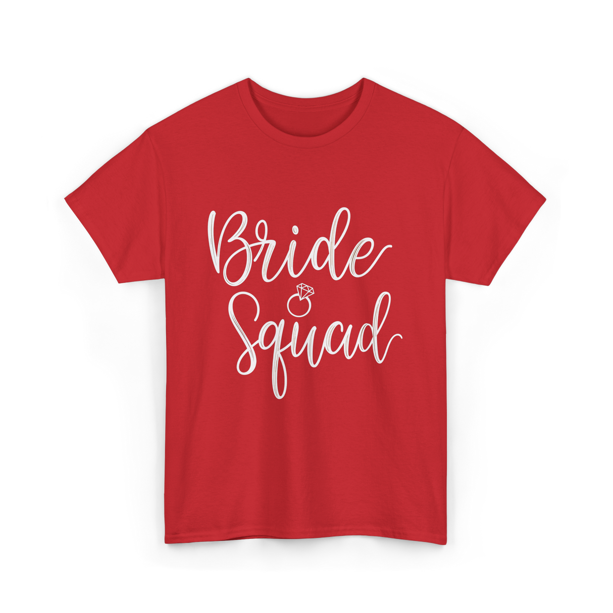 Bride Squad Bridal Party T-Shirt - Red