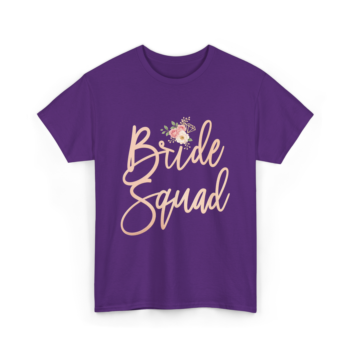 Bride Squad Bridal Party T-Shirt - Purple