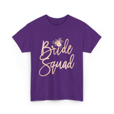 Bride Squad Bridal Party T-Shirt - Purple