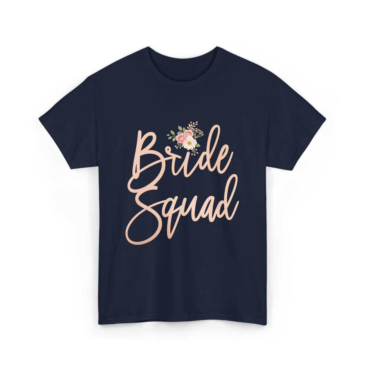 Bride Squad Bridal Party T-Shirt - Navy