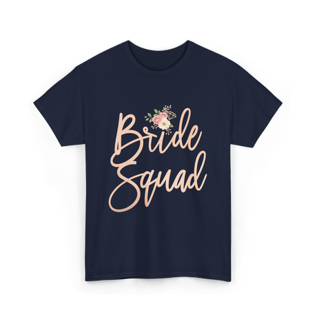 Bride Squad Bridal Party T-Shirt - Navy