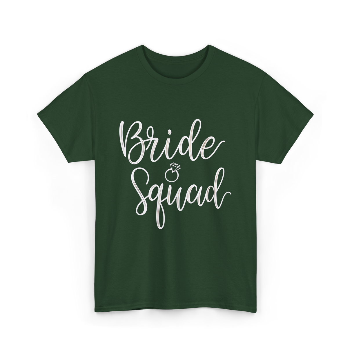 Bride Squad Bridal Party T-Shirt - Forest Green