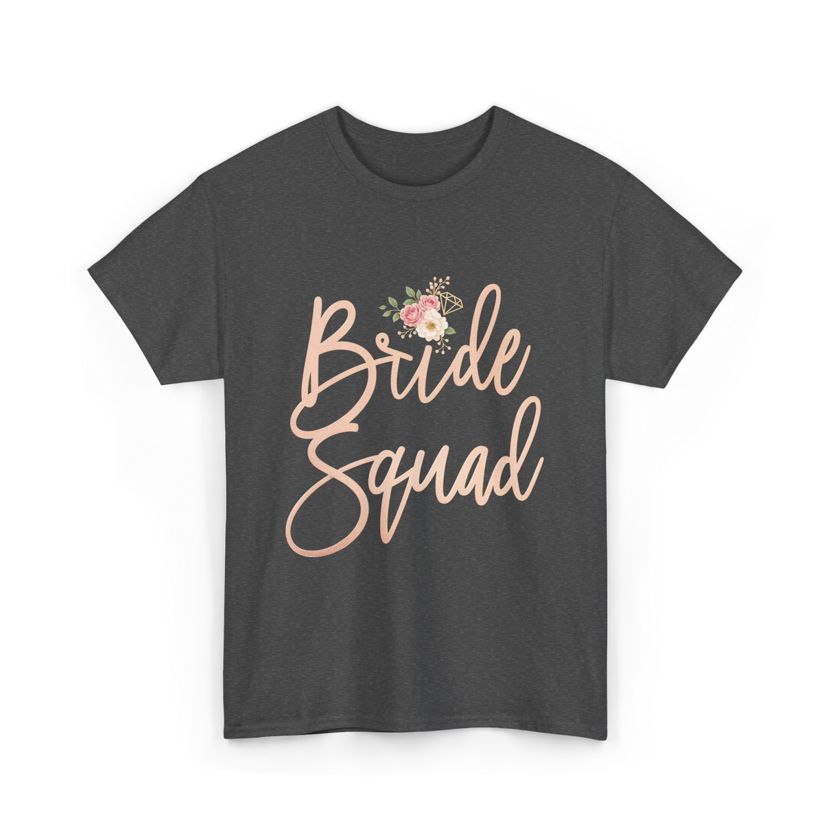 Bride Squad Bridal Party T-Shirt - Dark Heather