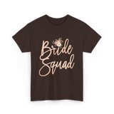 Bride Squad Bridal Party T-Shirt - Dark Chocolate