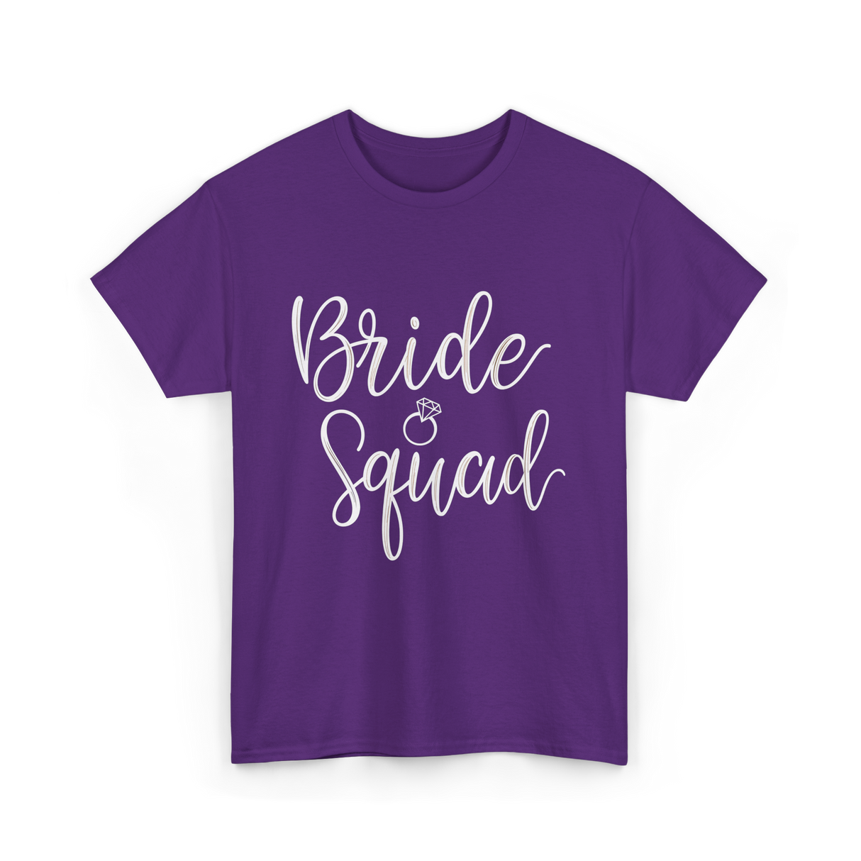 Bride Squad Bridal Party T-Shirt - Purple