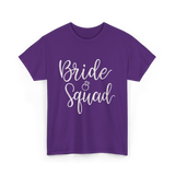 Bride Squad Bridal Party T-Shirt - Purple