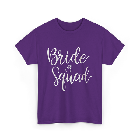 Bride Squad Bridal Party T-Shirt - Purple