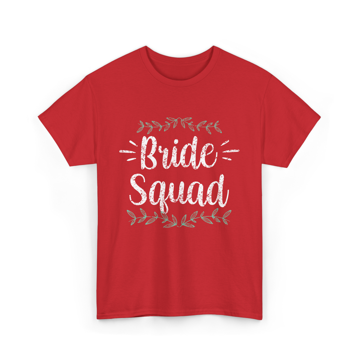 Bride Squad Party Wedding T-Shirt - Red