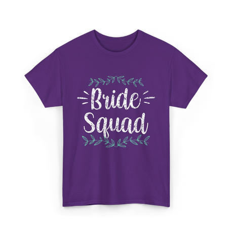 Bride Squad Party Wedding T-Shirt - Purple