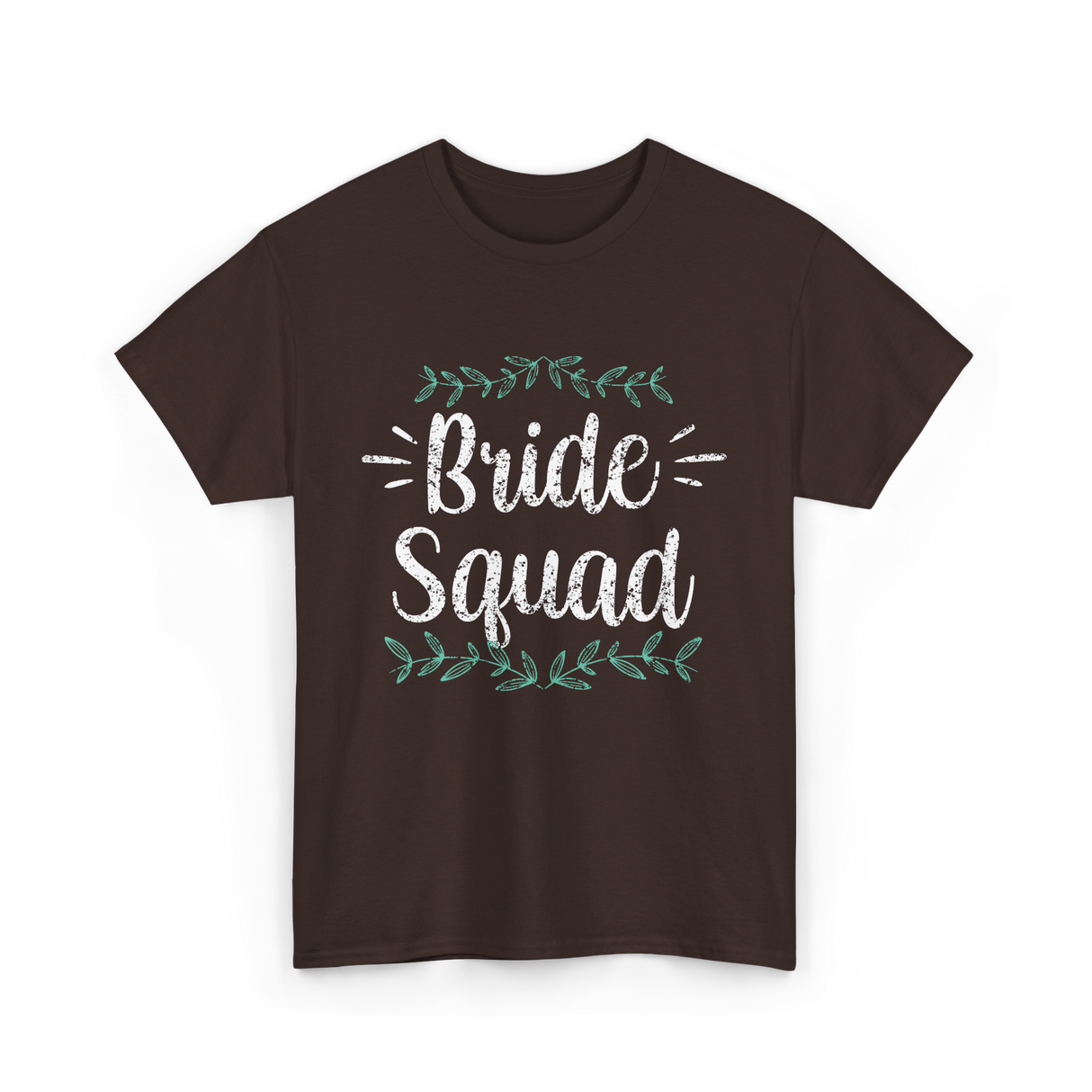 Bride Squad Party Wedding T-Shirt - Dark Chocolate