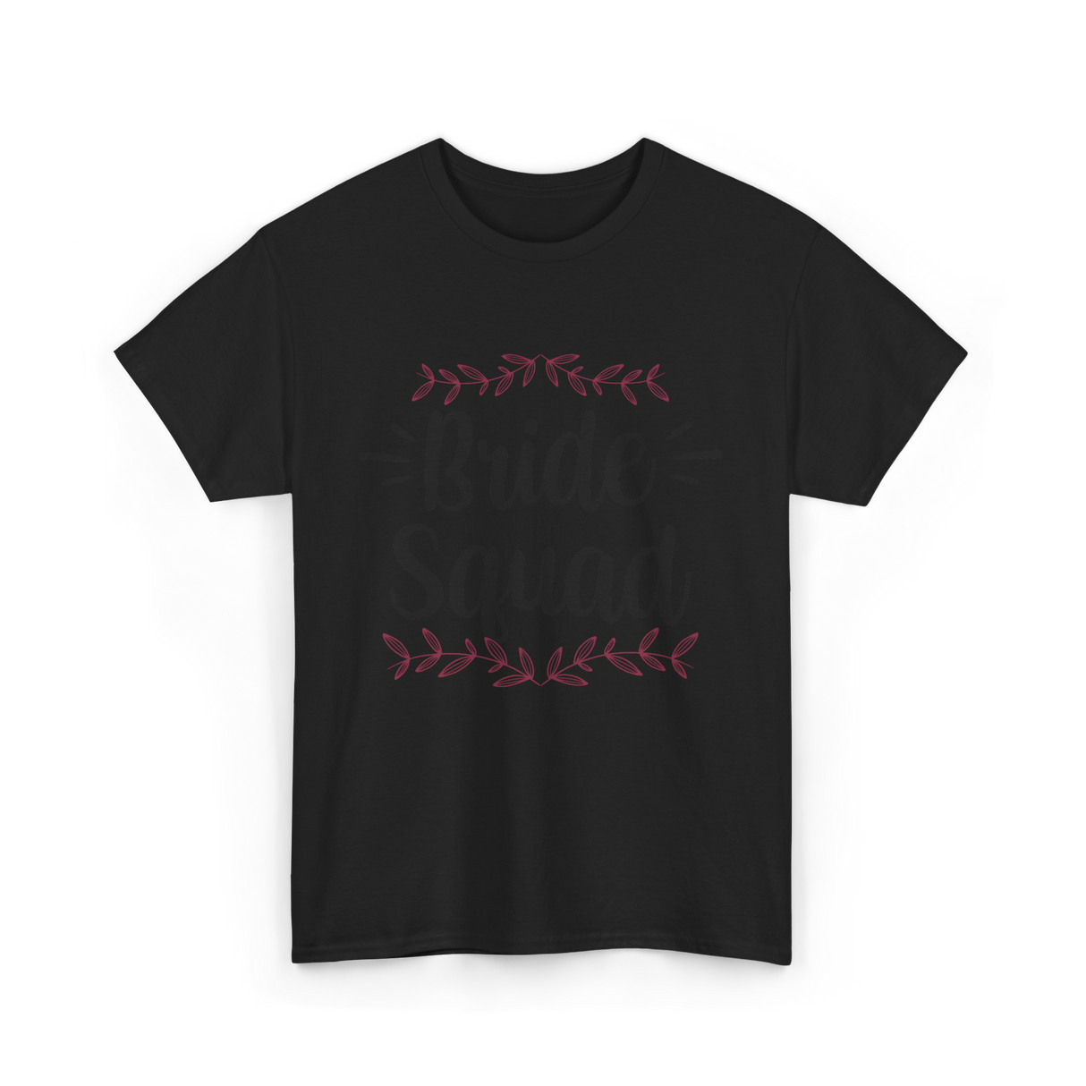 Bride Squad Wedding Bachelorette T-Shirt - Black
