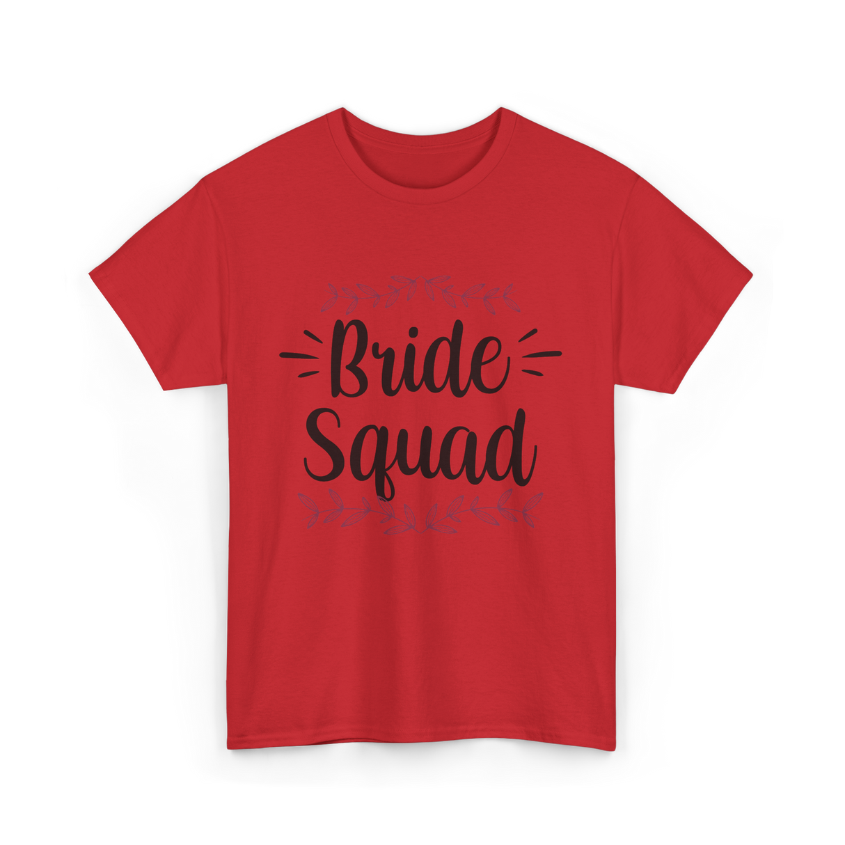 Bride Squad Wedding Bachelorette T-Shirt - Red