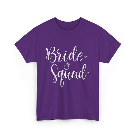 Bride Squad Wedding Squad T-Shirt - Purple