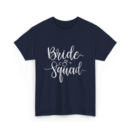 Bride Squad Wedding Team T-Shirt - Navy